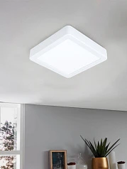 99236 Светодиодный накладной светильник FUEVA 5, 10,5W (LED), 160х160, H28, 1200lm, 3000K, сталь, белы на заказ в Краснодаре