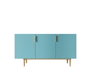 Комод с тремя дверками "Line" LN02/GR1/blue в Краснодаре