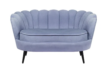 купить Диван ракушка Pearl Double Blue на черных ножках в интернет-магазине в Краснодаре