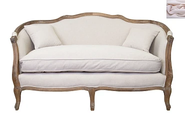 красивые Двухместный диван ампир Darcy 2 цвет розовый на заказ в Краснодаре