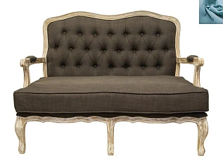 купить стильные Прямой диван модерн Yareli Brown V2 голубой в интернет-магазине в Краснодаре