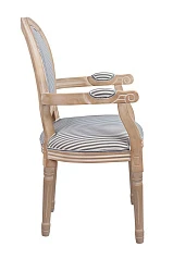 Мягкий стул с подлокотниками Volker Arm Black Pinstripe в Краснодаре