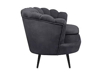 заказать Дизайнерский диван Pearl Double Black на черных ножках в Краснодаре