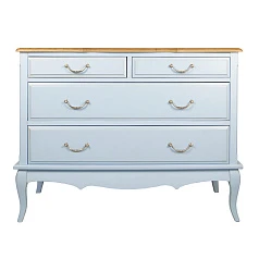 красивый Комод «Leontina Blue» на 4 ящика арт ST9315B на заказ в Краснодаре