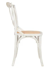 Стул ретро Cross Back White Brush в интерьере в Краснодаре
