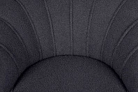 стильное Низкое кресло ракушка Pearl Black Boucle в Краснодаре