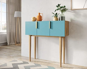 купить красивый Консоль с тремя дверками "Line" LN15/GR1/blue в интернет-магазине в Краснодаре