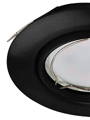 стильные 900751 Встраиваемый светильник PENETO, 4,6W (GU10), ?87, сталь, черный в Краснодаре