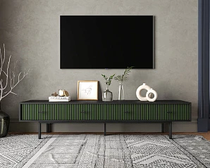Комод с четырьмя ящиками под TV "Emerson" арт EM06/green/L на заказ в интернет-магазине в Краснодаре
