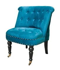 стильное Низкое кресло Aviana Blue Velvet в Краснодаре