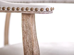 Мягкий стул с подлокотниками Tanner White Leather в Краснодаре