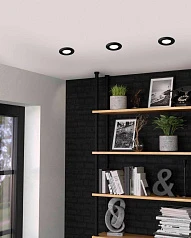 900752 Комплект встраиваемых светильников PENETO, 3X4,6W (GU10), ?87, сталь, черный на заказ в интернет-магазине в Краснодаре