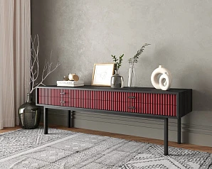 купить стильные Консоль с двумя ящиками "Emerson" арт EM23/red/L в интернет-магазине в Краснодаре