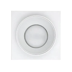 900455 Встраиваемый светильник CAROSSO, 35W (GU10), L93, B93, H25, алюминий, белый, черный в интернет-магазине в Краснодаре