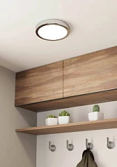 стильные 900641 Накладной светильник FUEVA 5, 17W (LED), 3000K, IP44, ?210, сталь, хром / пластик, белый в Краснодаре