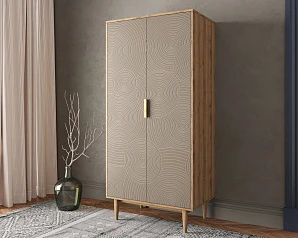 купить стильный Шкаф малый двухстворчатый "Line" R24/beige в Краснодаре