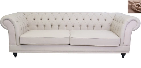 Диван мягкий арт-деко Neylan коричневый в интерьере в Краснодаре