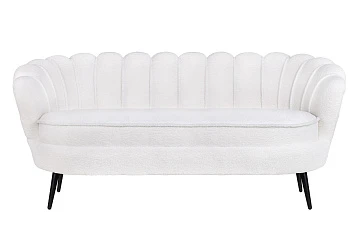 красивый Диван ракушка для гостиниц Pearl Triple Boucle на черных ножках в интернет-магазине в Краснодаре