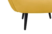 Мягкое кресло Benee Yellow на черных ножках в интернет-магазине в Краснодаре