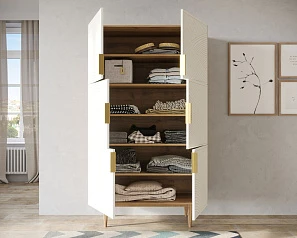 купить красивый Большой комод с шестью дверками "Line" LN04/GR1/beige в Краснодаре