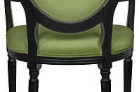 фото Мягкий стул с подлокотниками Delo Kora Arm Green в интерьере в Краснодаре