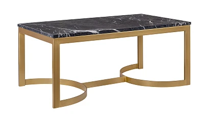 фото Журнальный столик прямоугольный Aron Marble-Gd в Краснодаре