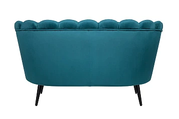 Диван ракушка Pearl Double Marine Velvet на черных ножках в Краснодаре