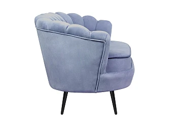 купить Диван ракушка Pearl Double Blue на черных ножках в Краснодаре