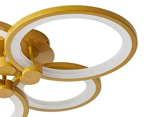Люстра Oris 4 rings gold в интерьере в Краснодаре