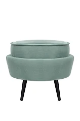 красивые Пуф Pearl Adorn Green на черных ножках в Краснодаре
