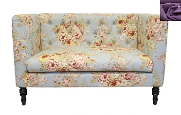 купить красивый Диван Rose в современном стиле фиолетовый в интернет-магазине в Краснодаре