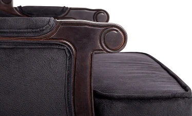 Двухместный дизайнерский диван Brody Double Black в интернет-магазине в Краснодаре