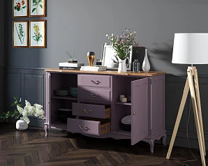 купить Комод "Leontina lavanda" с дверками и ящиками арт ST9351L в интернет-магазине в Краснодаре