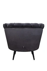 заказать Низкое кресло ракушка Pearl черный V2 в Краснодаре