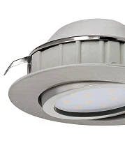 заказать 95853 Комплект светодиодных встраиваемых светильников PINEDA регулир., 3х6W(LED), ?84, пластик, никель мат в Краснодаре