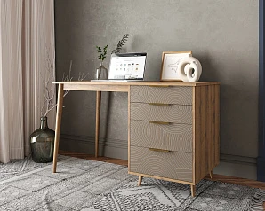 фото Стол рабочий "Line" одной тумбой R23/beige в Краснодаре