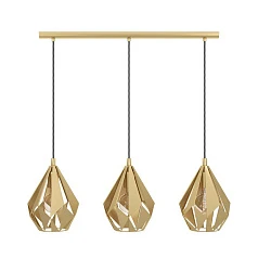 купить 43909 Люстра CARLTON, 3X60W (E27), L805, B205, H1100, сталь, золотой в Краснодаре