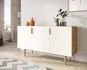 фото Комод с тремя дверками "Line" LN02/GR1/beige в интерьере в Краснодаре