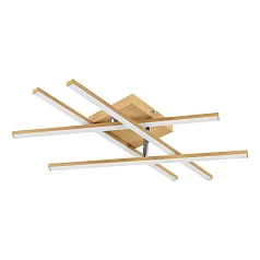 901104 Светодиодный потолочный светильник LASANA 4, 20,5W(LED), сталь, алюминий, светло-коричн/ пластик, белый, 3000K, 2500lm в Краснодаре