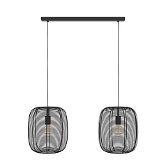 купить стильные 43966 Люстра RINROE, 2X40W (E27), L900, B325, H1100, сталь, черный в Краснодаре