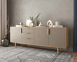 Комод "Line" удлиненный R25/beige на заказ в Краснодаре