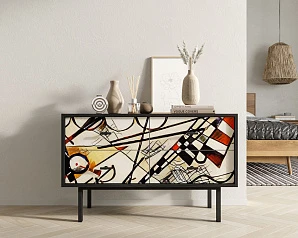 Комод с четырьмя ящиками "Emerson" by Kandinsky арт EM05/Print_01 в интернет-магазине в Краснодаре