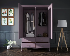 фото Шкаф "Leontina Lavanda" двустворчатый с ящиками арт ST9327KR2L в Краснодаре