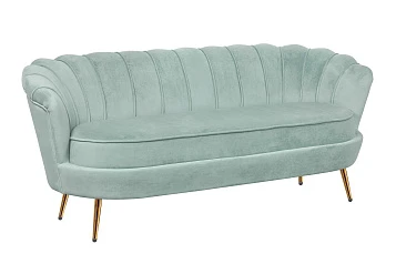Диван ракушка Pearl Triple Green в интерьере в Краснодаре
