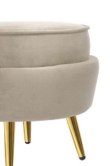 Пуф Pearl Adorn Taupe в интерьере в Краснодаре