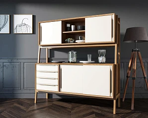 купить Буфет "Bruni white" широкий арт BR37WH в интернет-магазине в Краснодаре