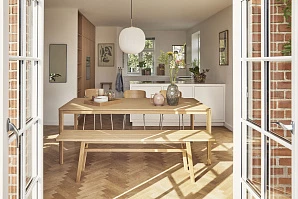 СКАМЬЯ HUBSCH ИЗ ДУБА в интернет-магазине в Краснодаре