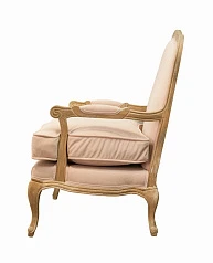Мягкое полукресло с подлокотниками Nitro Beige Velvet в интерьере в Краснодаре