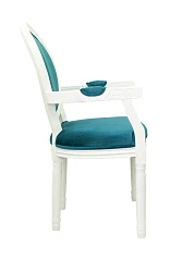 купить красивый Мягкий стул с подлокотниками Volker Arm Blue and White в интернет-магазине в Краснодаре