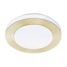 900369 Потолочный светильник LED CARPI, LED 3X2,7W, 1110lm, IP44, ?300, A75, сталь, матовая латунь, белый/пластик, белый в Краснодаре